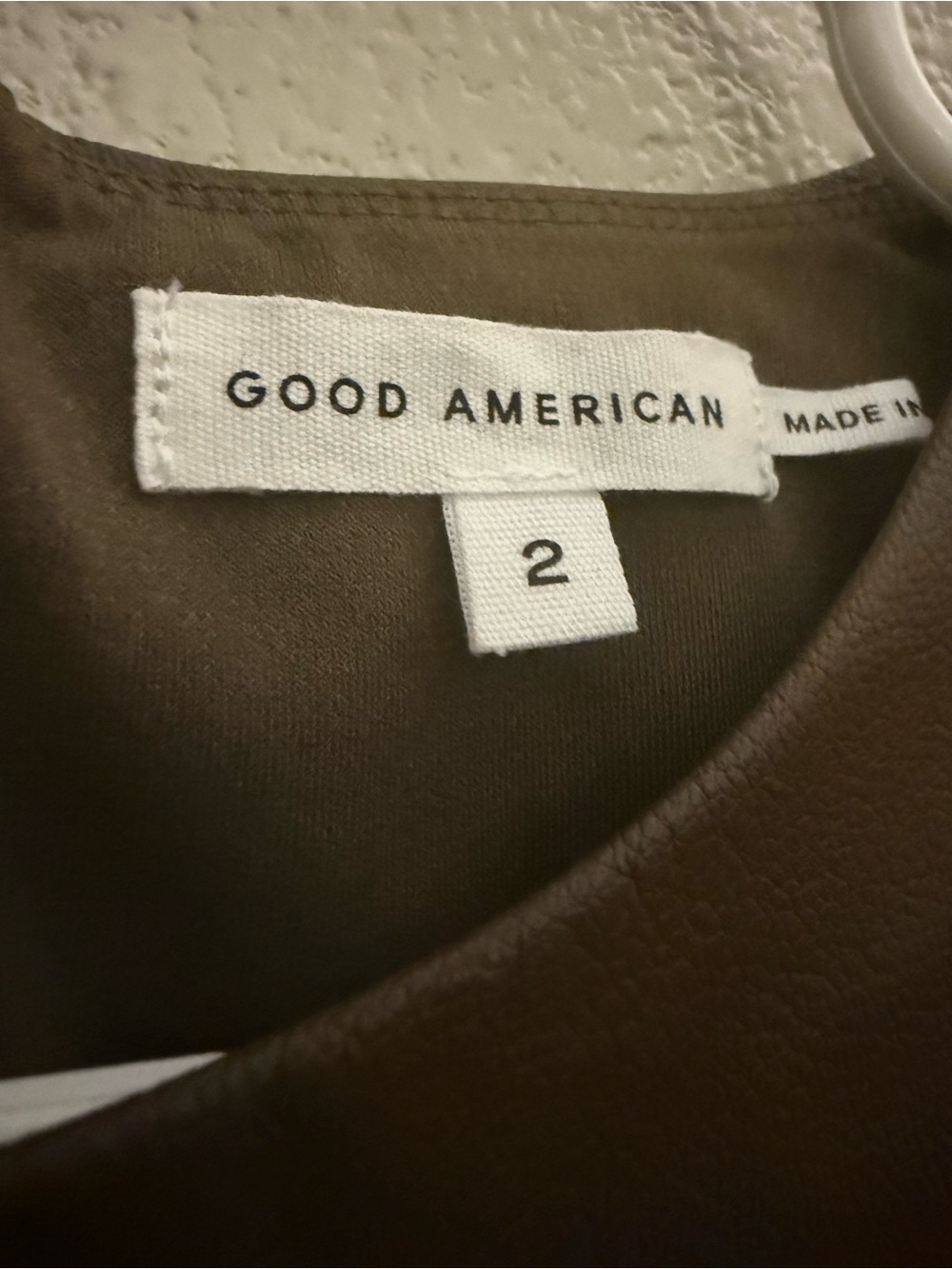 Good American faux leather bodysuit size 2 =medium - Picture 7 of 8